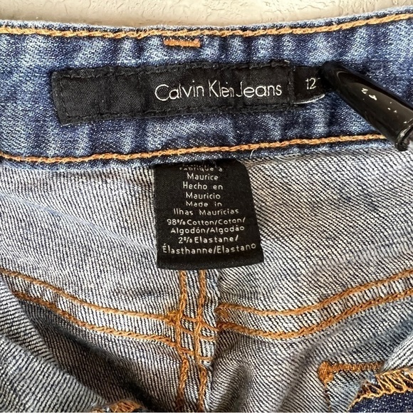 Calvin Klein Jeans Flare Medium Wash Wide Leg Size 12 - Picture 8 of 8